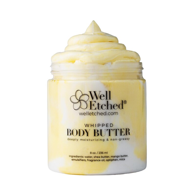 Body Butter & Sugar Scrub Spa Day Gift Set Non-greasy Whipped Shea and Mango Body Butter Gift Box Men/Women Wrapped Gift SelfCare Routine image 16