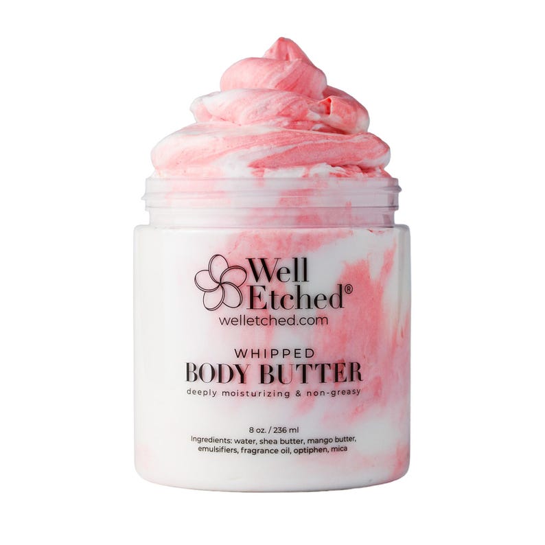 Body Butter & Sugar Scrub Spa Day Gift Set Non-greasy Whipped Shea and Mango Body Butter Gift Box Men/Women Wrapped Gift SelfCare Routine image 17