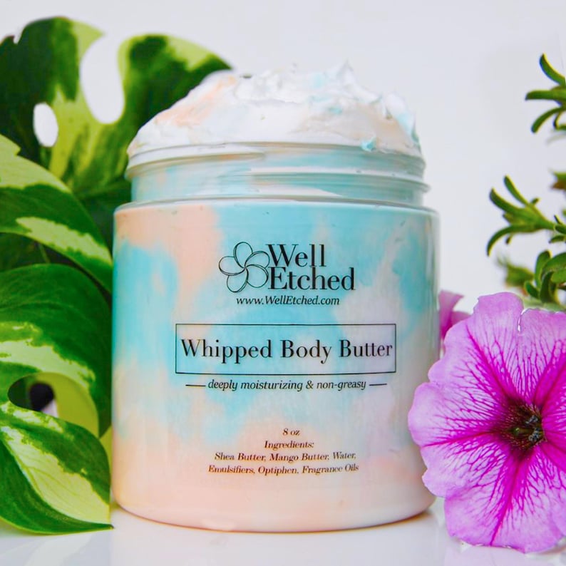 Body Butter & Sugar Scrub Spa Day Gift Set Non-greasy Whipped Shea and Mango Body Butter Gift Box Men/Women Wrapped Gift SelfCare Routine image 20