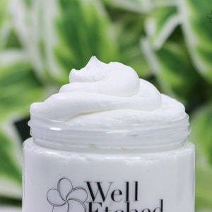 UNSCENTED Whipped Shea and Mango Whipped Body Butter Non-greasy Moisturizer Fragrance Free