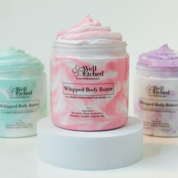 70 SCENT Options Whipped Body Butter Shea butter Mango butter Non-greasy Natural Moisturizer Natural Lotion Handcrafted Luxury FREE SHIPPING
