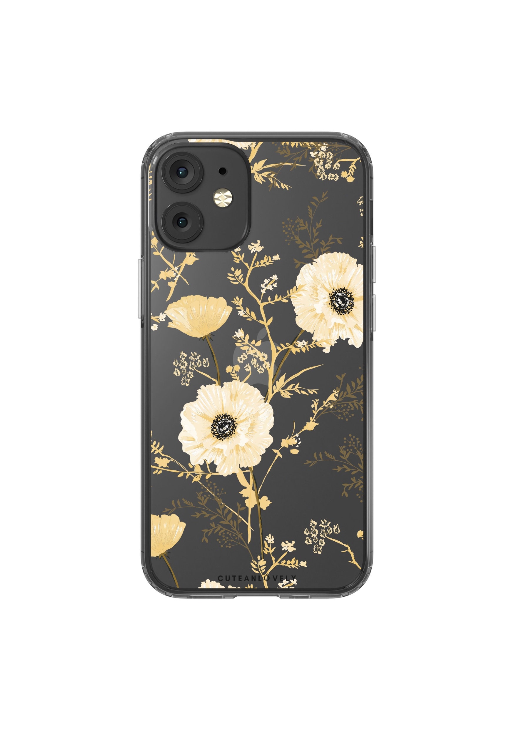 Yellow Color iPhone 12 Pro Case Floral iPhone 12 Pro Max 12 Etsy
