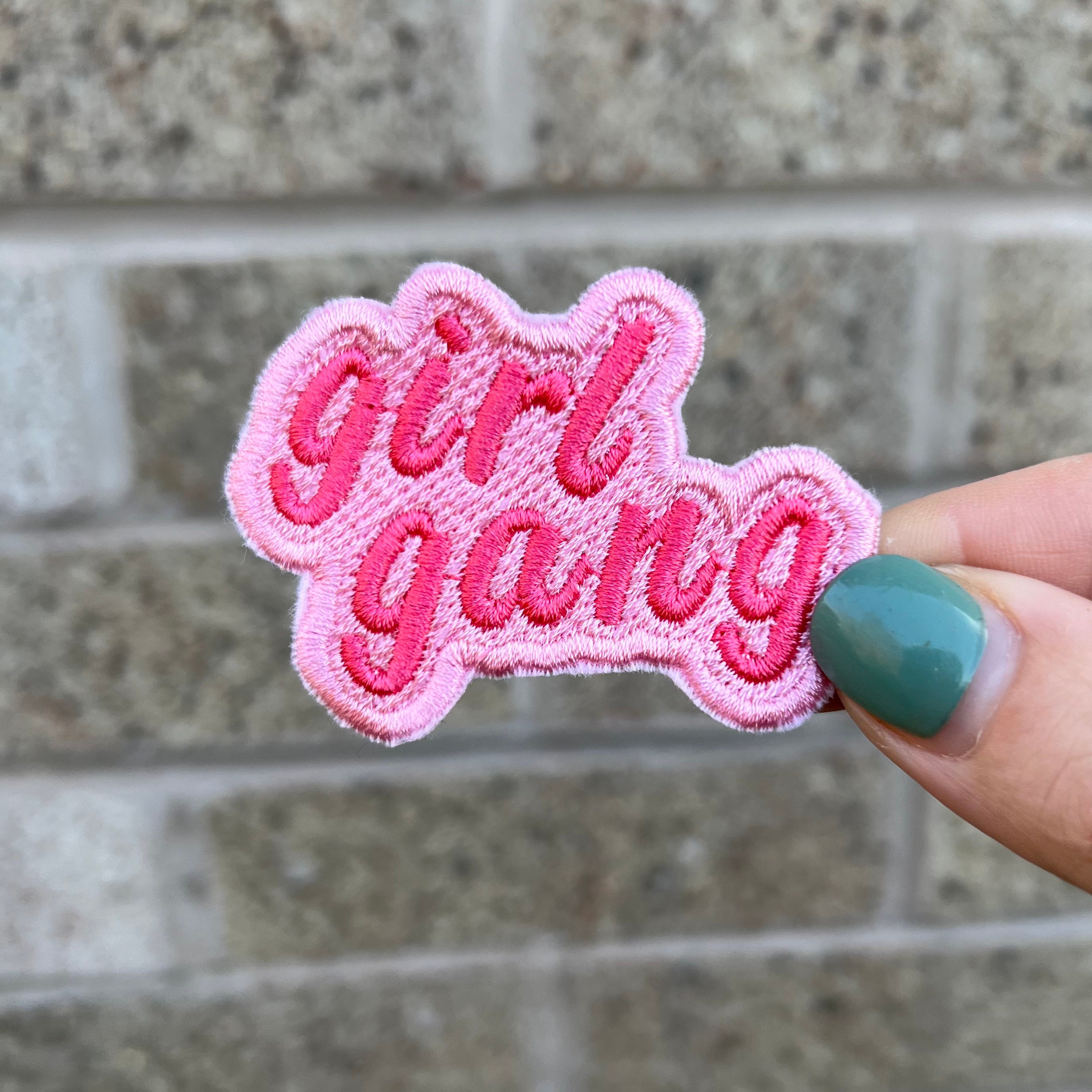 girl gang fabric - cute patches, Fabric