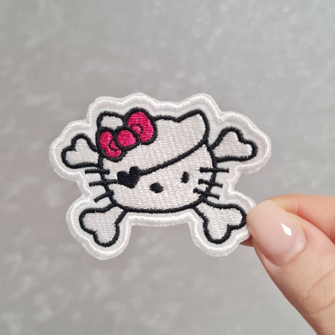 Hello Kitty Pink House With Bow Iron On Embroidered Patch