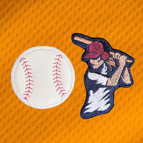 Football Patches (5-Pack) Sport Embroidered Iron On Patch Appliques