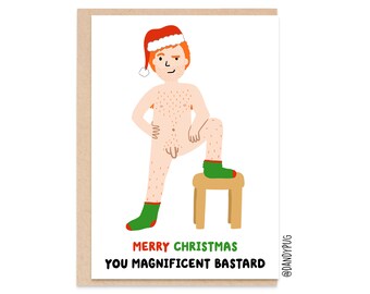 Rude Christmas Cards Etsy