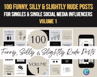 Publicaciones en redes sociales de solteros (influencers solteros) - Divertido Vol 1