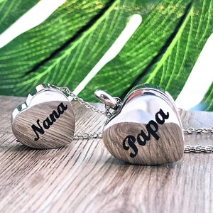 Personalized Gift Custom Heart Urn Necklace Ashes Cremation Necklace Pet Nana Papa Loss Necklace Memorial Jewelry Keepsake Mourning Necklace