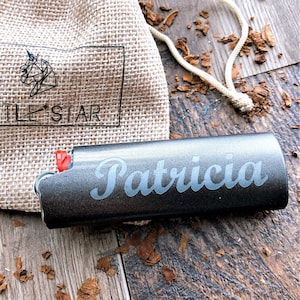 Engraved Lighter Case,Custom Personalized Metal Lighter Case Fits BIC Standard Size Lighter,Lighter Sleeve,Lighter Cover Holder,Gift for him