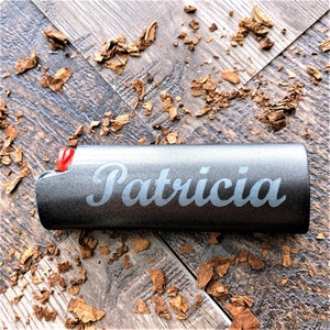 Engraved Lighter Case,Custom Personalized Metal Lighter Case Fits BIC Standard Size Lighter,Lighter Sleeve,Lighter Cover Holder,Gift for him