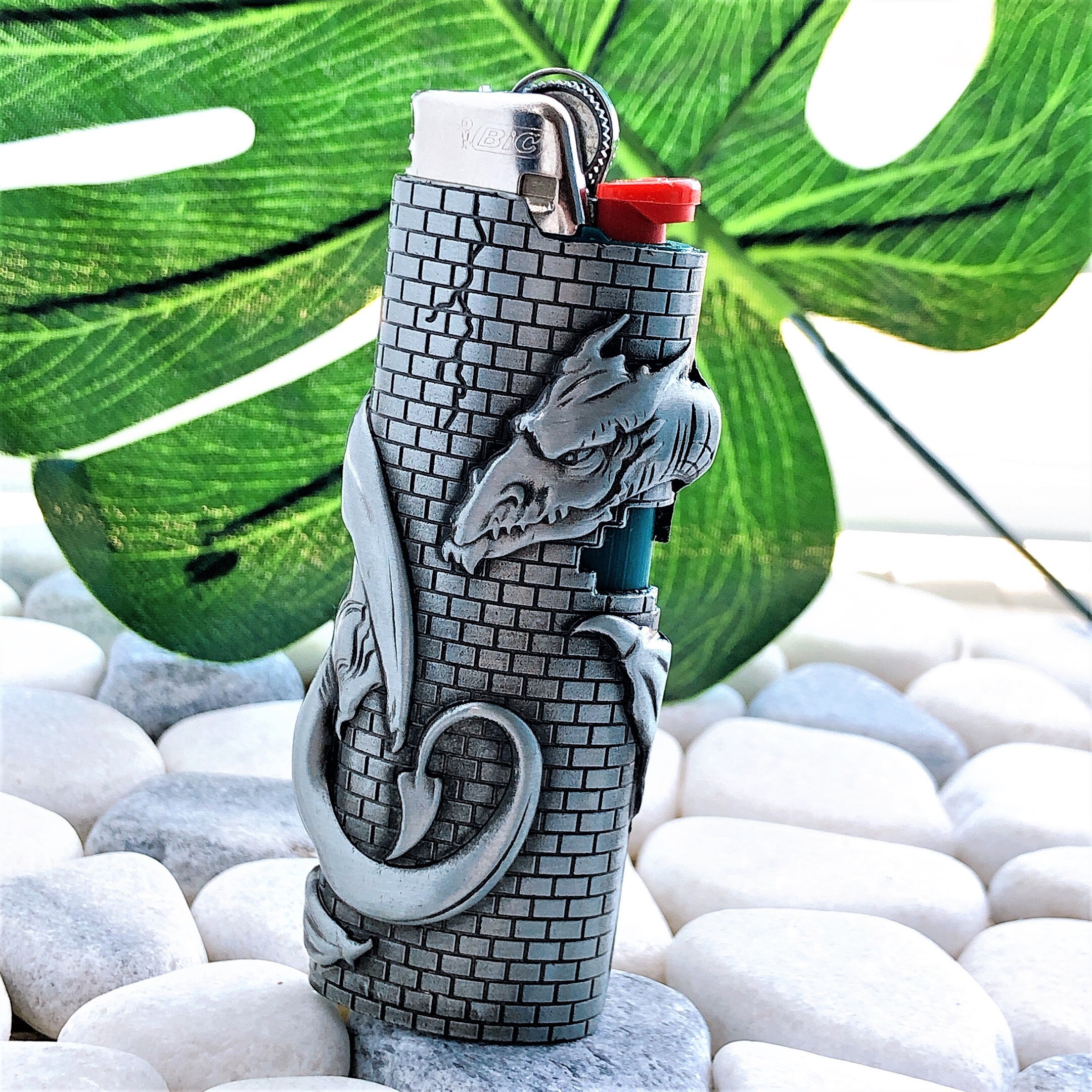 Dragon Tower Lighter Case CoverMetal Lighter Case Cover Fits Etsy