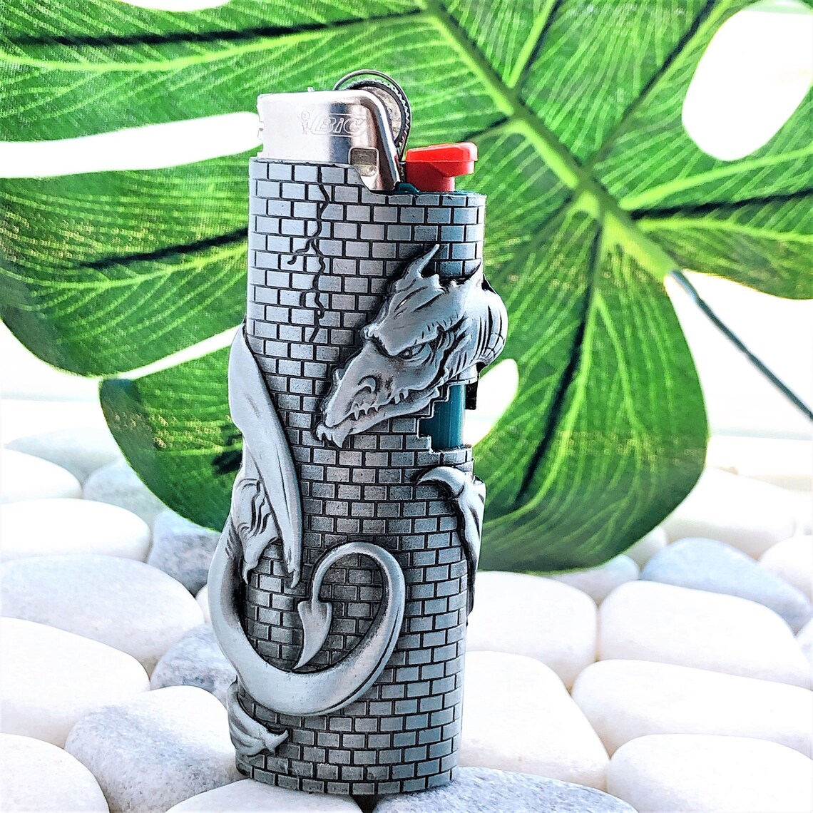 Dragon Tower Lighter Case CoverMetal Lighter Case Cover Fits Etsy