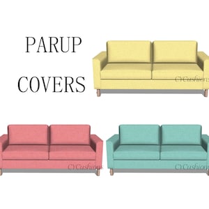 Parup Sofa Cover: 2-Seat or 3-Seat Replacement Slipcover,Custom Color,Machine washable,Pet-friendly