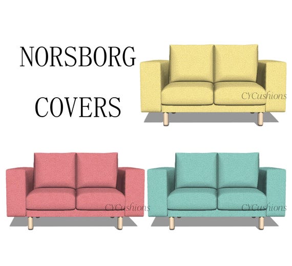 NORSBORG 2-seat Sofa Cover: Replacement Slipcover,custom Color - Main Image