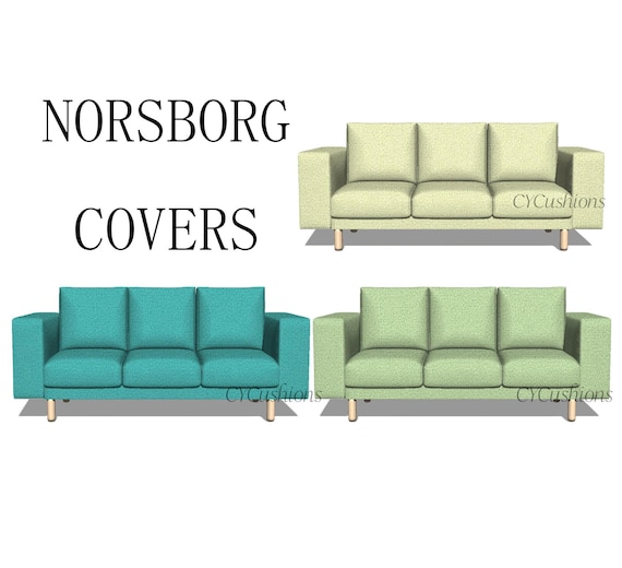 NORSBORG 3-seat Sofa Cover: Replacement Slipcover,custom Color