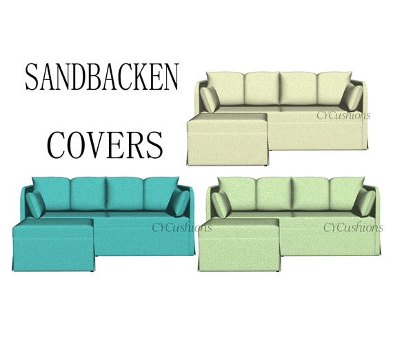 Sandbacken Sofa Cover: Seats or Seats+footstool Replacement