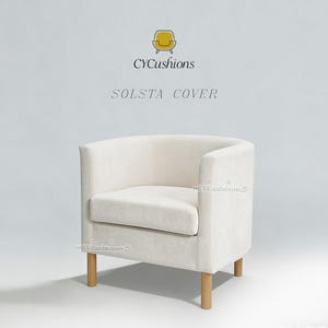 SOLSTA Sofa Cover: 1-Seat Replacement Slipcover,Machine washable,Custom Color,Pet-friendly,