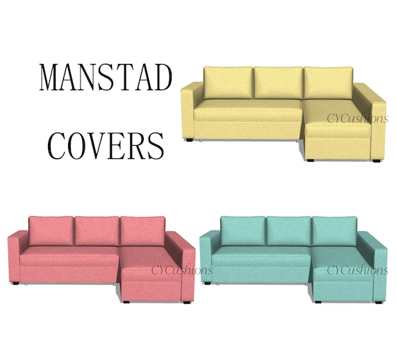 Chaise Ikea Manstad Sofa Cover MANSTAD Sofa Cover: Seats+chaise