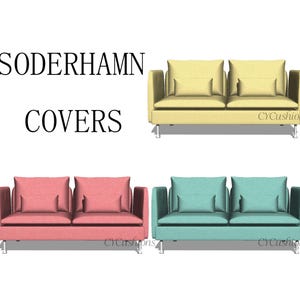 SODERHAMN &quot;3 Seats+2 Armrest&quot; Replacement Covers,Soderhamn Sofa Cover,sofa covers,Slipcovers for Soderhamn sofa,sofa covers for Soderhamn