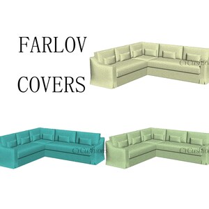 FARLOV 2 Sitzer + 3 Sitzer Sofabezüge,Sofabezüge für Farlov Sofa,Bezüge für Farlov Sofa,Bezüge für Farlov Sofa