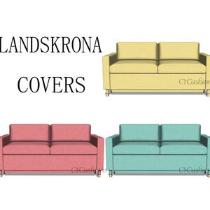LANDSKRONA 3 Sitzer Sofa Bezug,Landskrona Sofabezüge,Sofabezüge,Ersatzbezug für Landskrona Sofa,Sofabezüge für Landskrona