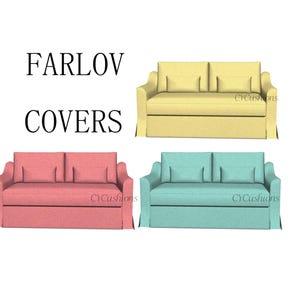 FARLOV &quot;2 Sitzer, 3 Sitzer&quot; Ersatz Sofa Bezüge,Farlov Sofa Bezüge,Bezüge für Farlov Sofa,Bezug für Farlov Sofa,Bezüge für Farlov