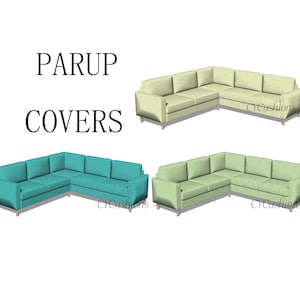 PARUP Sectional Sofa Cover: 2 Seat+Corner+2 Seats Replacement Slipcover,Pet-friendly,Couch cover