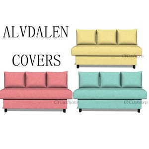ALVDALEN Replacement &quot;3 Seats Sofa Bed&quot; Sofa Covers,Alvdalen Sofa Cover,covers for Alvdalen sofa,Slipcover for Alvdalen sofa,sofa covers
