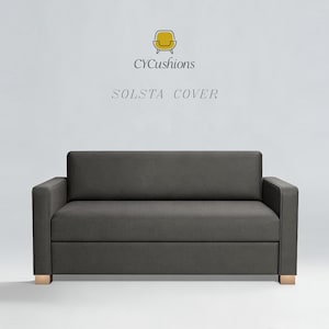 SOLSTA "2 Seats Bed" Sofa Cover: Replacement Slipcover,Machine washable,Custom Color,Pet-friendly