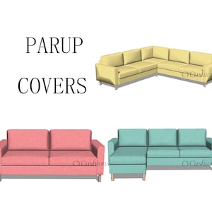 PARUP Model Replacement Sofa Cover,Custom Color,Machine washable,Pet-friendly,Couch cover,Various Fabrics