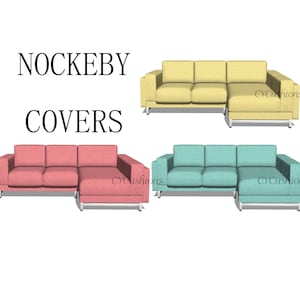 Fundas de repuesto para sofá NOCKEBY "2 plazas + chaise longue", funda para sofá Nockeby, funda para sofá Nockeby, funda para sofá Nockeby, funda para sofá Nockeby