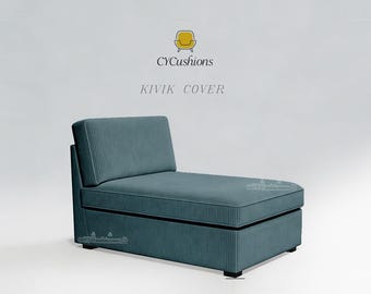 KIVIK Chaise Section Cover: Replacement Sofa Slipcover,Custom Color,Machine washable,Pet-friendly,Couch cover