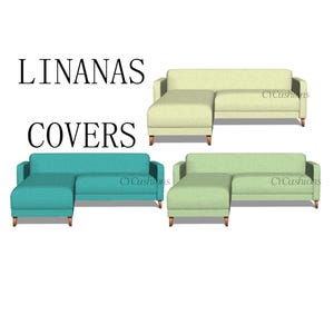 LINANAS &quot;2 Seats+Chaise&quot; Replacement Sofa Cover,Linanas Sofa Covers,covers for Linanas sofa,Linanas sofa covers,Slipcover for Linanas sofa