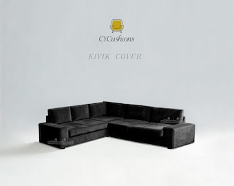KIVIK Sectional Replacement Covers: 2 Seat+Corner+3 Seats sofa cover,Custom Color,washable,Pet-friendly
