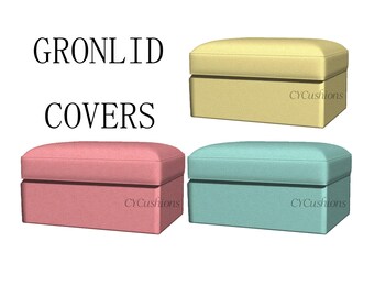 GRONLID &quot;Footstool&quot; Replacement Sofa Covers,Gronlid Footstool Covers,sofa covers,Slipcovers for Gronlid sofa,Footstool covers for Gronlid