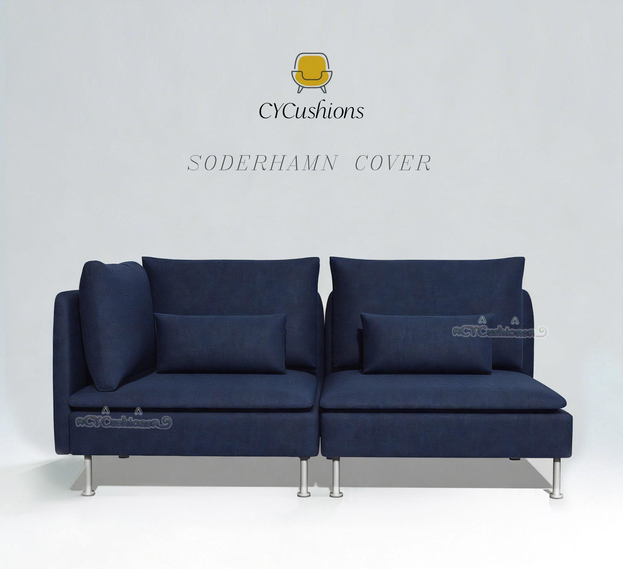SODERHAMN「1コーナー＋1シート」ソファカバー：交換用スリップカバー