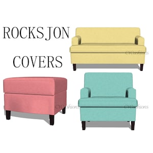 ROCKSJON Model Replacement Sofa Covers,Custom Color,Machine washable,Pet-friendly,Couch cover
