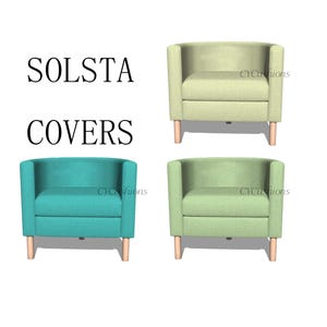 SOLSTA &quot;1 Seats&quot; Replacement Sofa Covers,Solsta Sofa Covers,cover for Solsta sofa,Slipcover for Solsta sofa,sofa cover for Solsta,Sofa Cover
