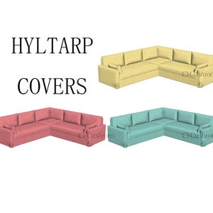 HYLTARP &quot;2 Seats+Corner+2 Seats&quot; Replacement Sofa Covers,Hyltarp Sofa Covers,covers for Hyltarp sofa,Slipcover for Hyltarp sofa,sofa covers