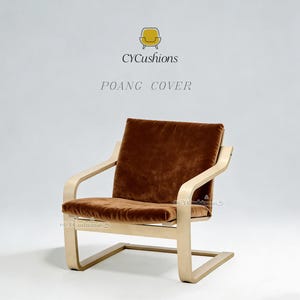 Sillón de respaldo bajo POANG Fundas de repuesto, Color personalizado, Se admiten mascotas, Funda de sofá, Varias telas