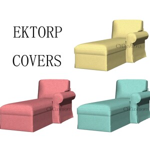 EKTORP &quot;Chaise,Chaise+1 arm&quot; Replacement Covers,cover for ektorp sofa,sofa covers,Slipcover for ektorp sofa,sofa cover for ektorp,sofa cover