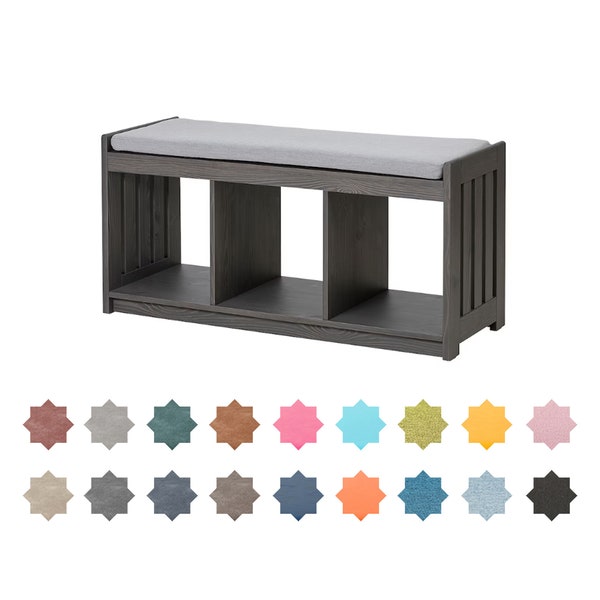 Storage Bench With Cushion Etsy