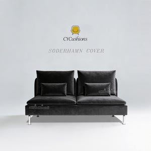 SODERHAMN 3 Seats section Cover: Replacement Cover,Custom Color,Machine washable,Pet-friendly,Various Fabrics