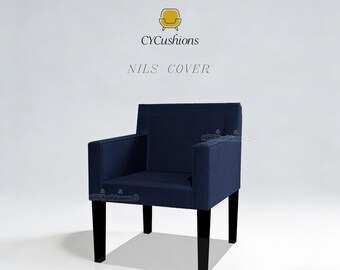 NILS Armchair/Stool Cover: Replacement Slipcover,Custom Color,Machine washable,Pet-friendly,Couch cover