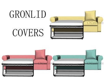 GRONLID &quot;3 Seats Bed,3 Seats&quot; Replacement Sofa Covers,Gronlid Sofa Covers,sofa covers,Slipcovers for Gronlid sofa,sofa covers for Gronlid