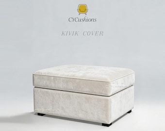 KIVIK Footstool Cover: Replacement Slipcover,Custom Color,Machine washable,Pet-friendly,Couch cover