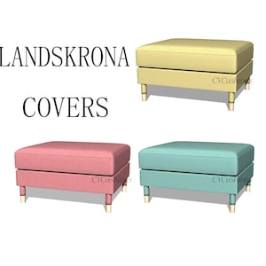 LANDSKRONA "Footstool" Replacement Sofa Covers,Landskrona Footstool Covers,Slipcovers for Landskrona sofa,Footstool covers for Landskrona