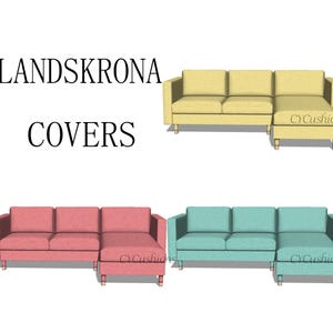 LANDSKRONA "2 Seats+Chaise,3 Seats+Chaise" Replacement Sofa Cover,Landskrona Sofa Cover,sofa covers,Slipcover for Landskrona sofa,sofa cover