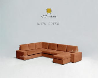 KIVIK Sectional Replacement Cover: 2 Seats+Corner+2 Seats+Chaise