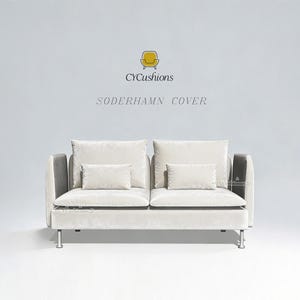 SODERHAMN "3 Seats+2 Armrest" Sofa Cover: Replacement Slipcover,Custom Color,Machine washable,Pet-friendly